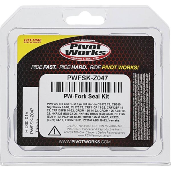 Pivot Works 13-23 Honda CRF110F PW Fork Oil & Dust Seal Kit Online