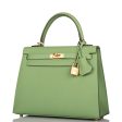 Hermes Kelly Sellier 25 Vert Criquet Epsom Gold Hardware Fashion