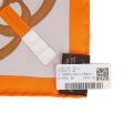 Hermes  Gavroche  Orange Silk Pocket Square Scarf 45cm Supply