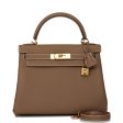 Hermes Kelly Retourne 28 Etoupe Togo Gold Hardware Online now