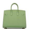 Hermes Birkin Sellier 25 Vert Criquet Epsom Gold Hardware For Discount