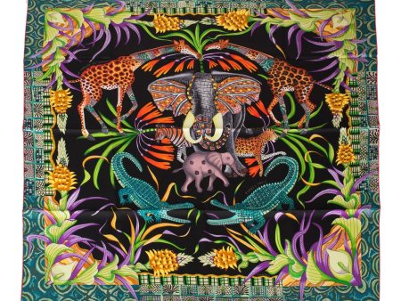 Hermes  La Marche de Zambeze  Silk Twill Scarf 90cm Online