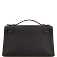 Hermes Kelly Pochette Black Swift Rose Gold Hardware For Discount