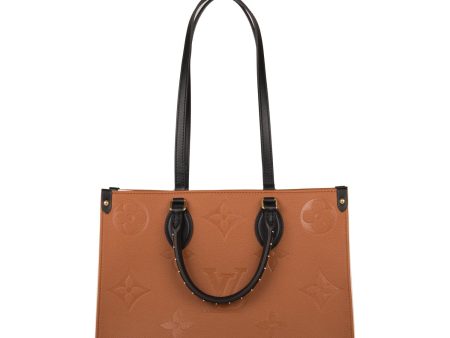 Louis Vuitton Caramel Wild At Heart Empreinte Giant Monogram OnTheGo MM For Cheap