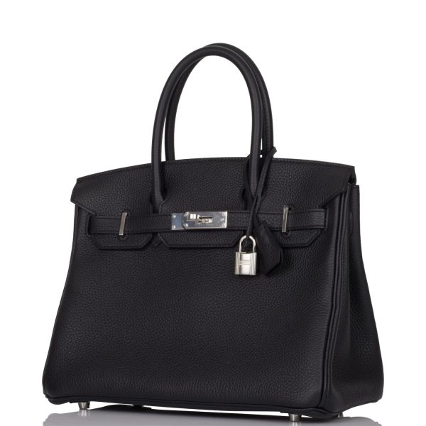 Hermes Birkin 30 Black Togo Palladium Hardware For Discount