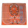 Hermes  Grand Tralala  Potiron Silk Twill Scarf 90cm Fashion