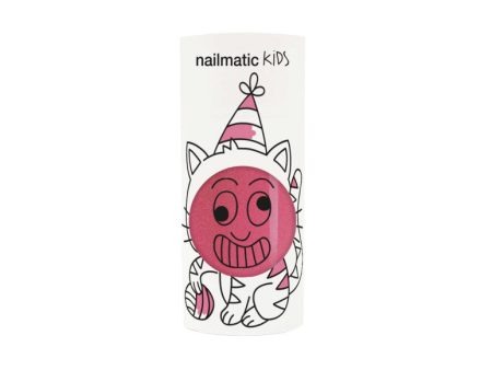 Kids nail polish, water-based - Kitty - candy pink glitter Cheap