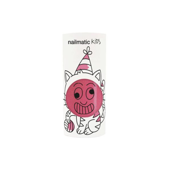 Kids nail polish, water-based - Kitty - candy pink glitter Cheap