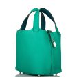 Hermes Menthe Clemence Picotin Lock 18cm Palladium Hardware Online now