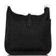 Hermes Evelyne III PM Black Clemence Gold Hardware Online Hot Sale