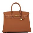 Hermes Special Order (HSS) Birkin 35 Gold Verso Togo Gold Hardware on Sale