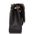 Chanel Black Quilted Caviar Medium Classic Double Flap Bag Gold Hardware Sale