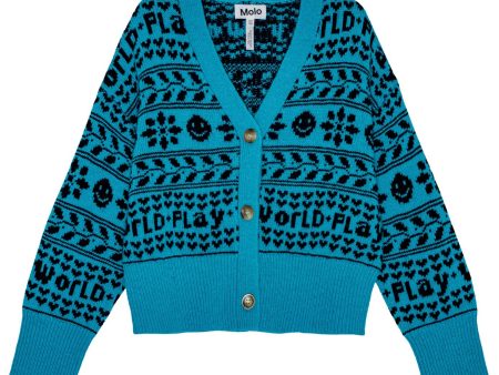 Cardigans Gilly Peacock Blue Fashion