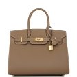 Hermes Birkin Sellier 30 Etoupe Epsom Gold Hardware Fashion