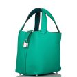 Hermes Menthe Clemence Picotin Lock 18cm Palladium Hardware Online now