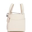 Hermes Picotin Cargo 18 Nata Swift and Toile Canvas Palladium Hardware NO RESERVE! For Discount