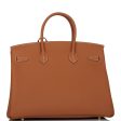 Hermes Special Order (HSS) Birkin 35 Gold Verso Togo Gold Hardware on Sale