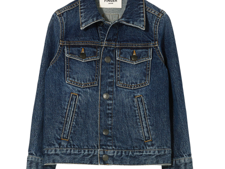 NICK Medium Blue - Denim Jacket Online Hot Sale