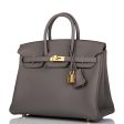 Hermes Birkin 25 Etain Togo Gold Hardware For Discount