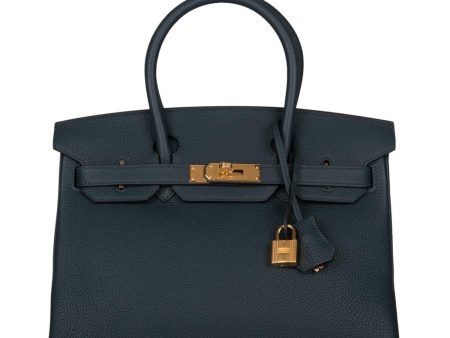 Hermes Birkin 30 Vert Cypress Clemence Gold Hardware Discount