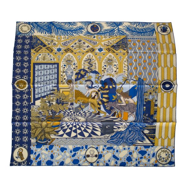 Hermes  La Danse des Amazones  Silk Twill Scarf 90cm For Discount