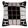 Hermes  Avalon III  Gris and Black Signature H Cushion PM Set of Two For Discount