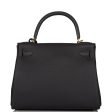 Hermes Kelly Retourne 28 Black Togo Gold Hardware Online now