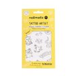 12 Temporary Coloring Tattoos - Animals Sale