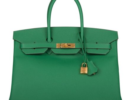 Hermes Cactus Epsom Birkin 35cm Gold Hardware on Sale