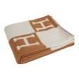 Hermes  Classic Avalon  Ecru and Camel Blanket Supply