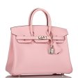 Hermes Birkin 25 Rose Sakura Swift Palladium Hardware Cheap