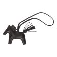 Hermes SO Black Grigri Horse Rodeo Bag Charm PM Online Hot Sale