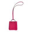 Hermes Rose Mexico Mini Shopping Bag Charm For Sale