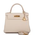 Hermes Kelly Retourne 28 Craie Togo Gold Hardware Online Sale