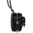 Chanel CC In Love Heart Necklace Bag Black Lambskin Light Gold Hardware Fashion