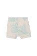 Palm Leaf Baby Pocket Short Natural   Sterling Blue Online Hot Sale