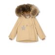 Wang Fleece Lined Winter Jacket Fur. GRS Semolina Sand on Sale