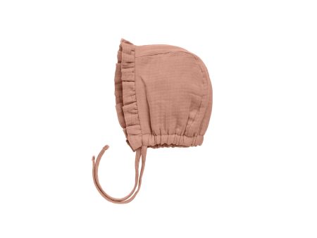 Woven Ruffle Bonnet Rose Online now