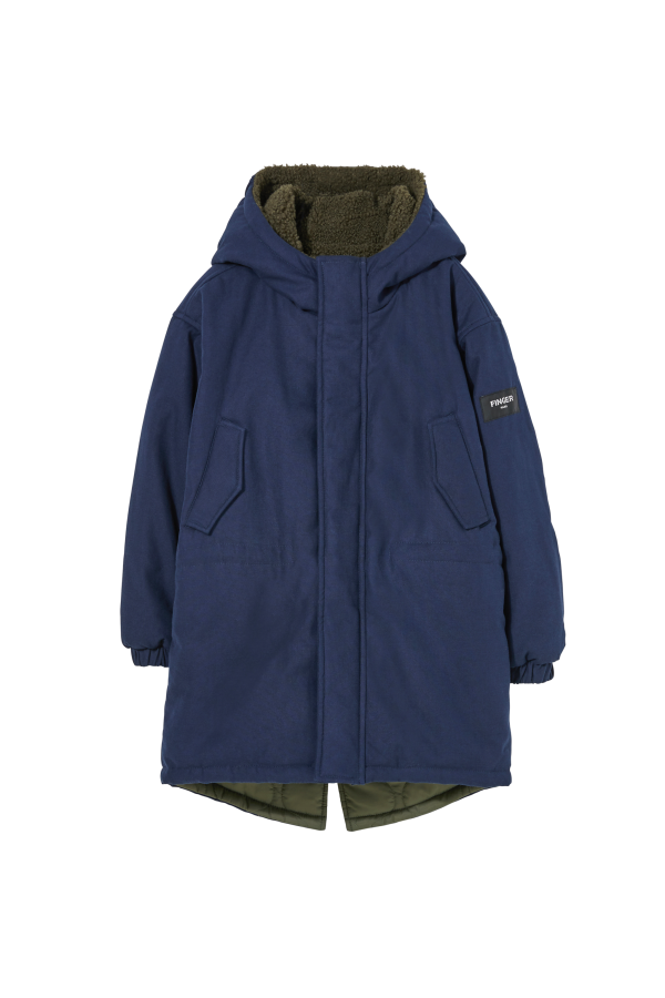 LAW Navy - Reversible Hooded Parka Online Sale