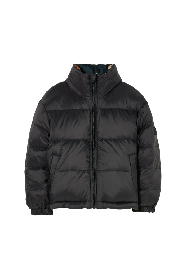 SNOWTY Absolute Black Zebra - Reversible Down Jacket Online now