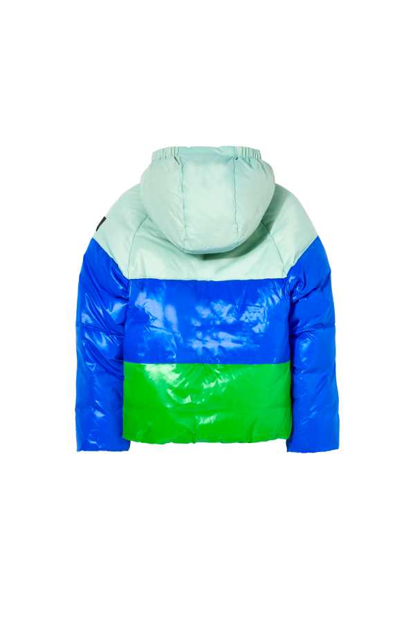 SNOWSCOUT Happy Green Colorblock - Reversible Down Jacket Sale