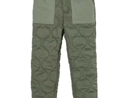 ALEX Khaki Quilt - Quilted Cargo Pants For Sale