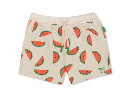 Watermelon Cropped Girl Shorts Natural Cheap