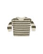 Chenille Sweater Olive Stripe Olive Ivory Online now