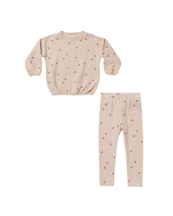 Spongy Knit Set Stars on Sale