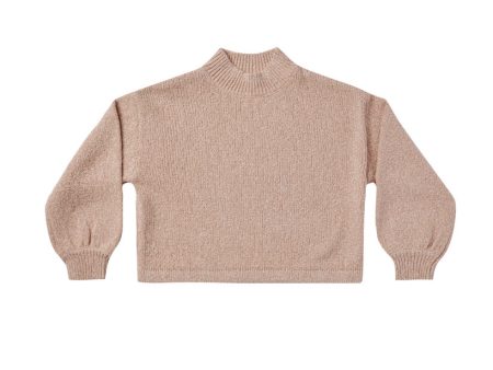 Knit Sweater Heathered Rose Discount