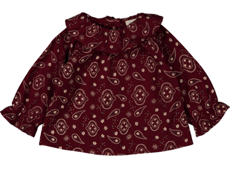 Tunic Lilie Twill Bandana Burgundy Online Hot Sale