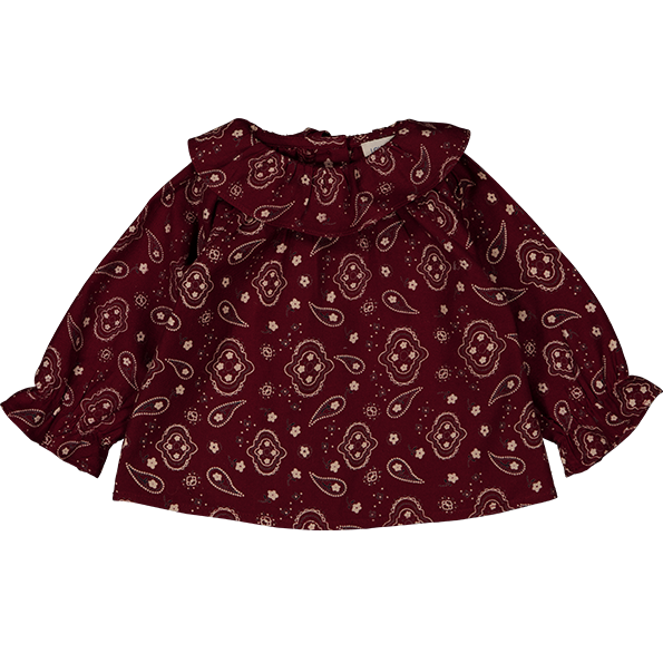 Tunic Lilie Twill Bandana Burgundy Online Hot Sale