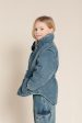 GRACE Blue Denim - Elasticated Waistband Jacket Cheap