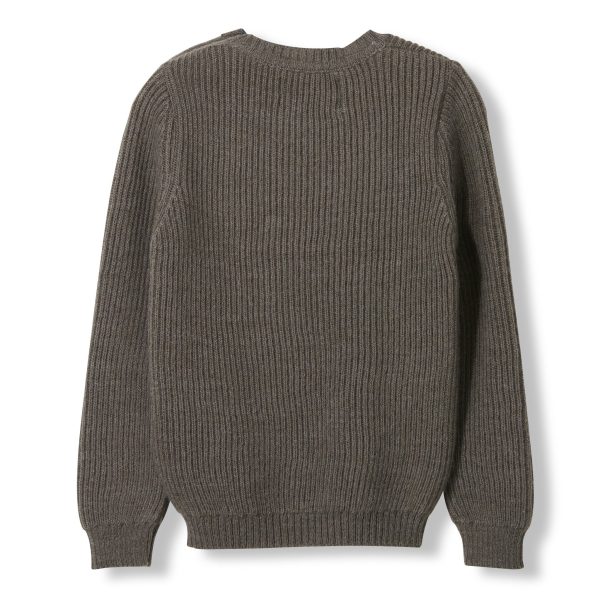 Rudy Khaki Heavy Knitted Round Neck Jumper Fashion